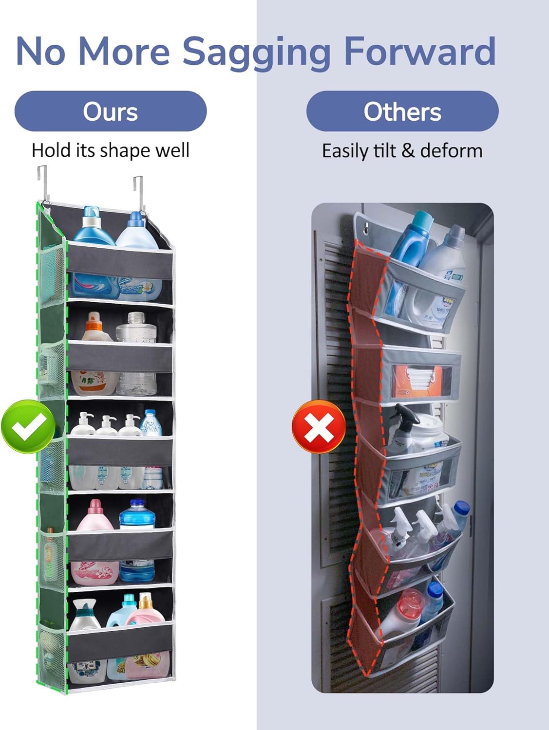Clarity Compact Over-Door Storage Organizer